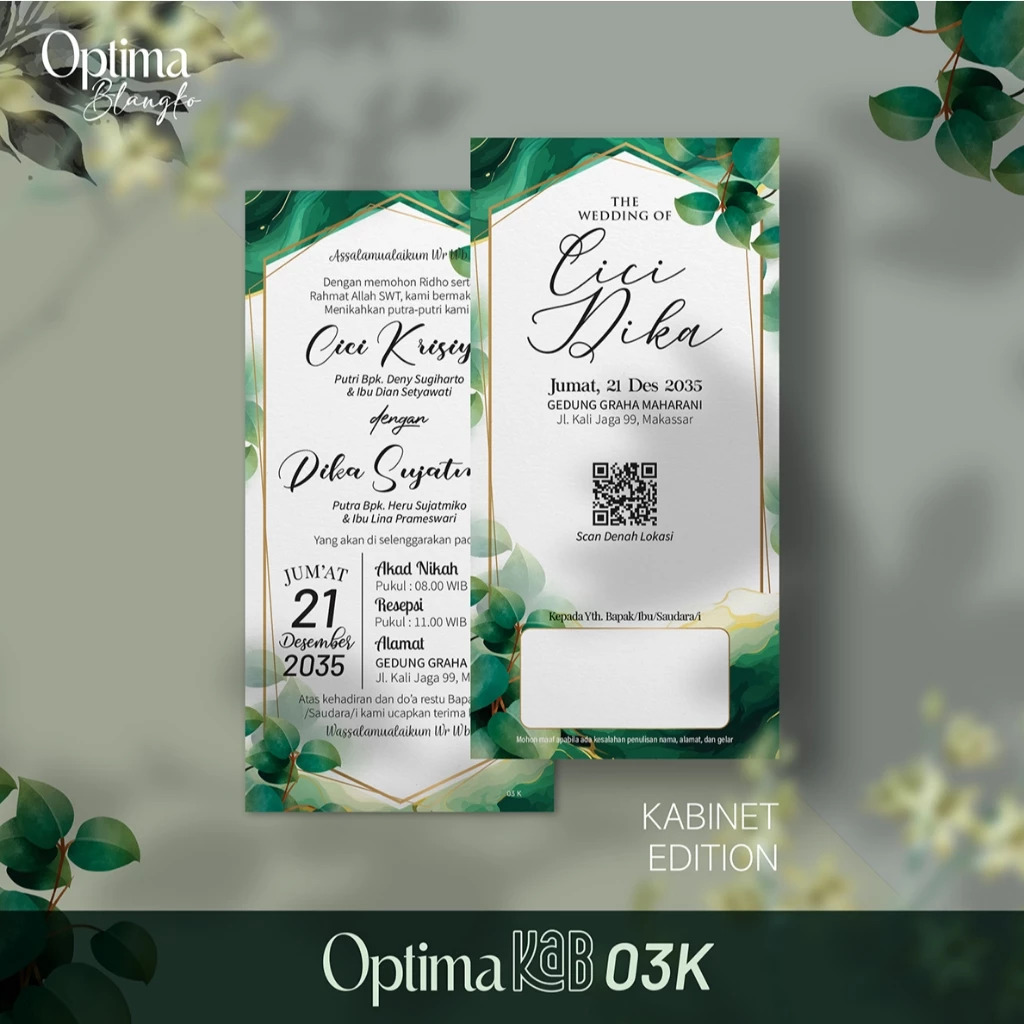 undangan Nikah Kabinet orang tua - Gambar 10