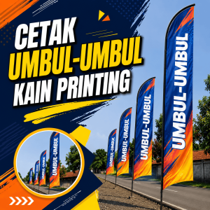 Cetak Umbul umbul Kain Printing