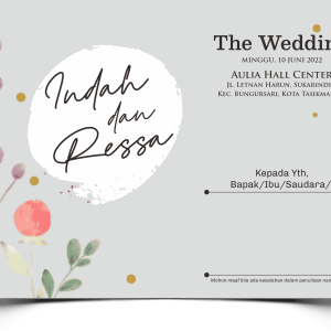 Undangan Watercolor 17: Solusi Undangan Estetik Harga Grosir Nganjuk