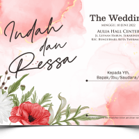 Undangan Watercolor 19: Desain Estetik Harga Spesial untuk Pernikahan Impian