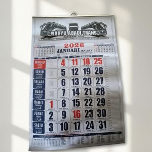 Cetak Kalender Dinding Klem Seng 31x48 cm - Gratis Desain