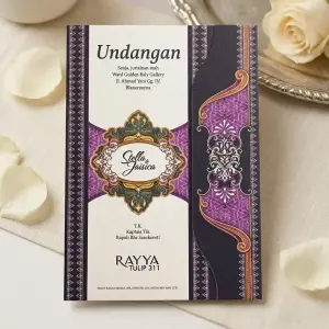 Cetak Undangan Pernikahan Rayya Tulip 309 - Undangan Jadi Murah & Elegan