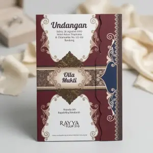 Cetak Undangan Pernikahan Rayya Tulip 310 - Undangan Jadi Elegan Murah