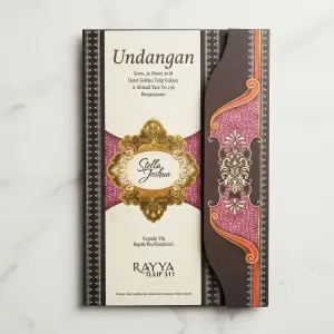 Cetak Undangan Pernikahan Rayya Tulip 311 Murah & Elegan - Siap Pakai