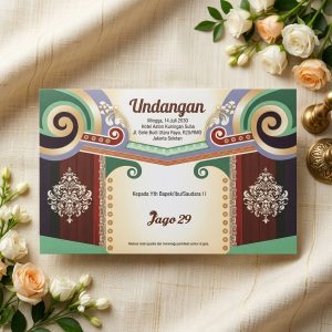 Cetak Undangan Pernikahan Jago 29 - Undangan Jadi Siap Pakai Murah