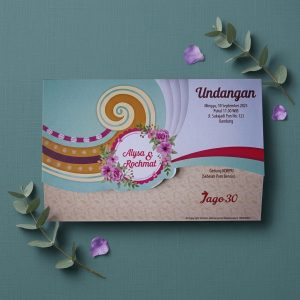 Cetak Undangan Pernikahan Jago 30 - Siap Pakai & Gratis Desain
